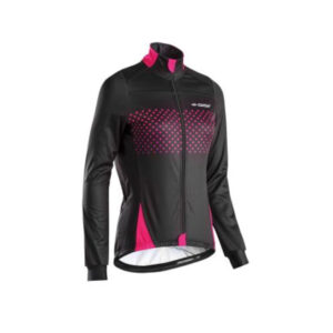 Giubbino per bici donna Gist pois tg. M grigio