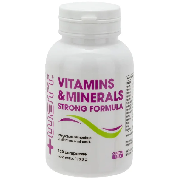 Integratore alimentare +watt 120 compresse Vitamins & Minerals Strong formula