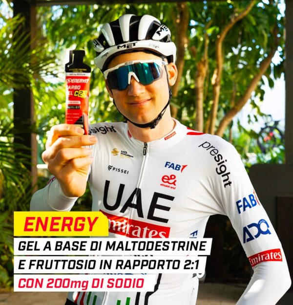Gel energetico Carbo Gel C2:1PRO Enervit Gusto Limone con Sodio - immagine 6
