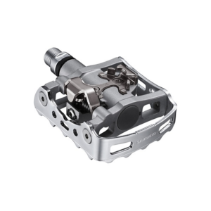 SHIMANO Pedali (SPD) PD-M324 Single Sided Argento con Tacchette SM-SH56