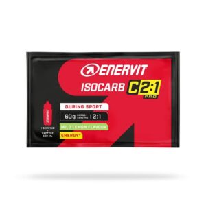 Miscela in polvere per bevanda energetica ISOCARB C2:1PRO in busta Enervit Gusto Mild Lemon