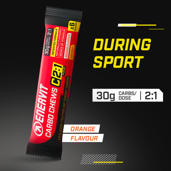 Caramelle gommose Carbo Chews C2:1PRO Enervit Gusto Arancia - immagine 5