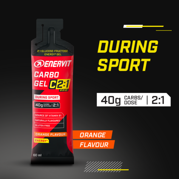 Gel energetico Carbo Gel C2:1PRO Enervit Gusto Orange - immagine 2