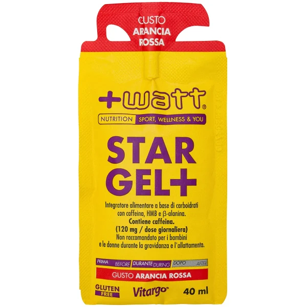 Gel energetico STAR GEL+ +watt gusto arancia rossa